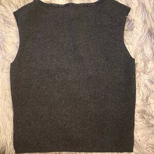 Shelli Segal Cashmere Beaded Tank